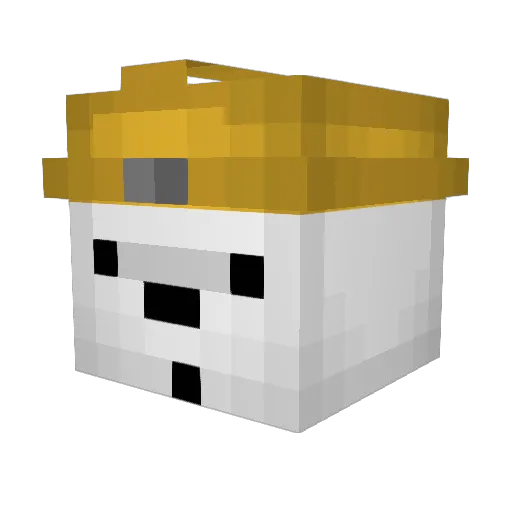 BIAxd Minecraft avatar head, 3D render