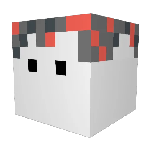 BIGB151 Minecraft avatar head, 3D render