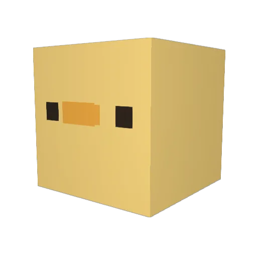 BIGBABAOFEN Minecraft avatar head, 3D render