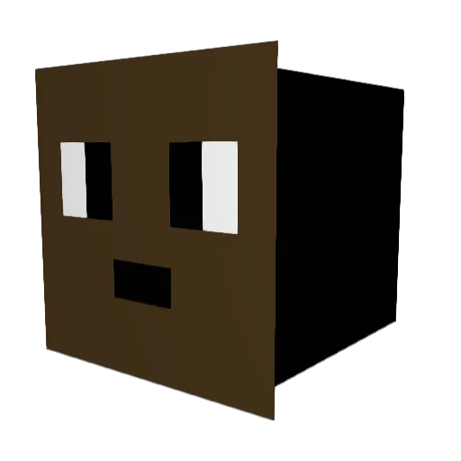 BIGCHUG Minecraft avatar head, 3D render