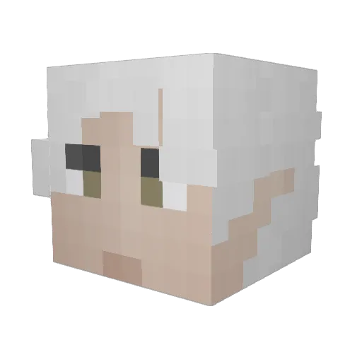 BIGDADDAXOXO Minecraft avatar head, 3D render
