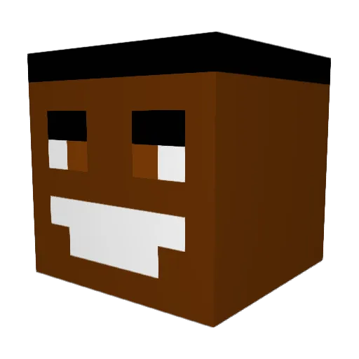 BIGDAWG43 Minecraft avatar head, 3D render