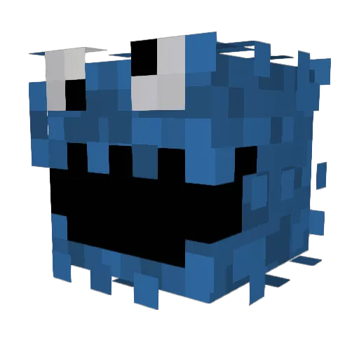 BIGGER_FUN Minecraft avatar head, 3D render