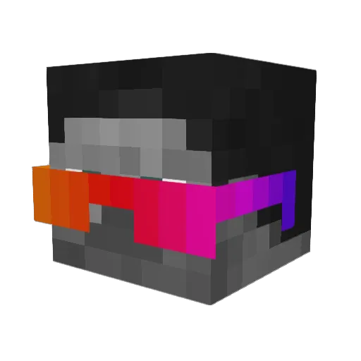 BIGGESTBOMBOCLAT Minecraft avatar head, 3D render