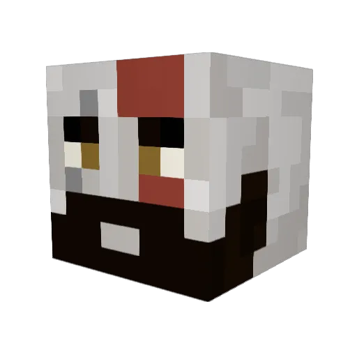BIGGGYCHEEZE Minecraft avatar head, 3D render