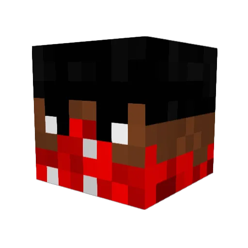 BIGGIEBIGGSS Minecraft avatar head, 3D render