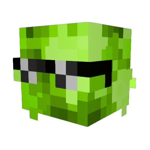 BIGG_Cabbage Minecraft avatar head, 3D render