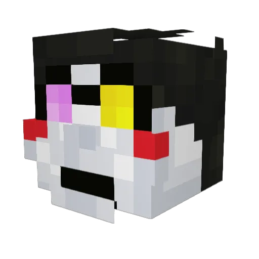 BIGG_SHOT Minecraft avatar head, 3D render