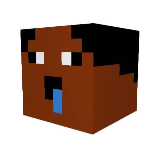 BIGHEADBOBY69 Minecraft avatar head, 3D render