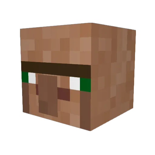 BIGMAN5234 Minecraft avatar head, 3D render
