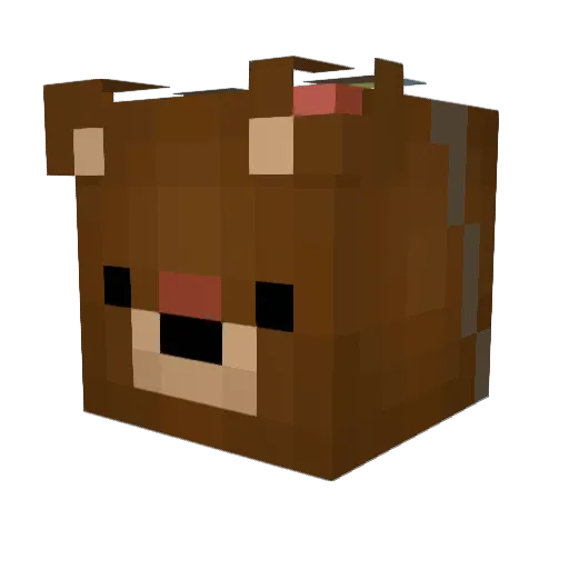 BIGMAiNE Minecraft avatar head, 3D render