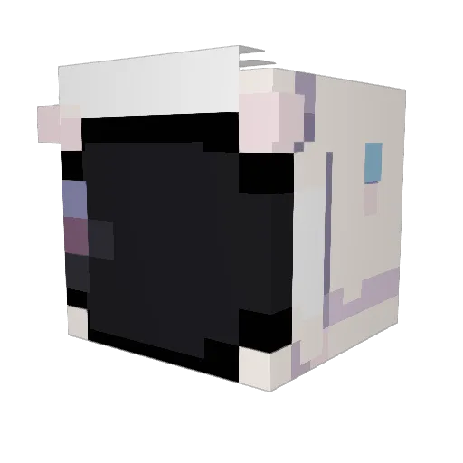 BIGMELLY69 Minecraft avatar head, 3D render