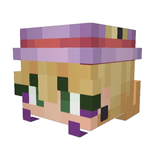 BIGNUMBERS0501 Minecraft avatar head, 3D render