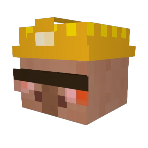 BIGOMAR69 Minecraft avatar head, 3D render