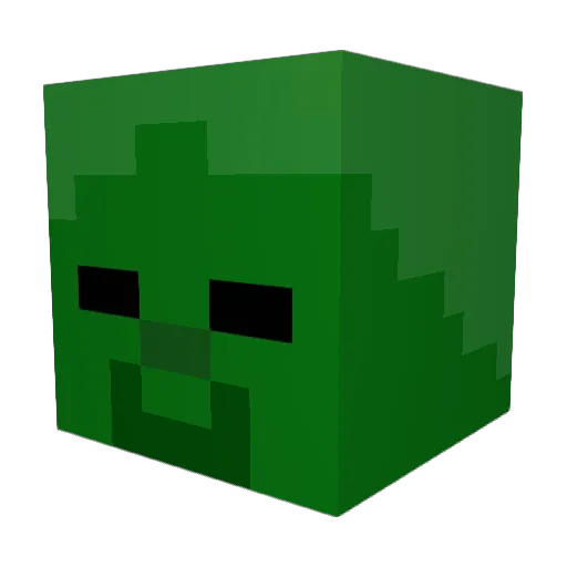 BIGPABLO08 Minecraft avatar head, 3D render