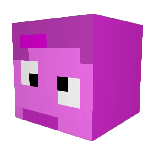 BIGSHRIMP69420 Minecraft avatar head, 3D render