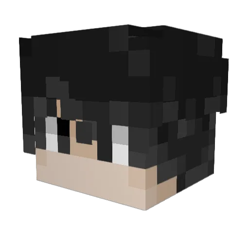 BIGSMOKE6 Minecraft avatar head, 3D render