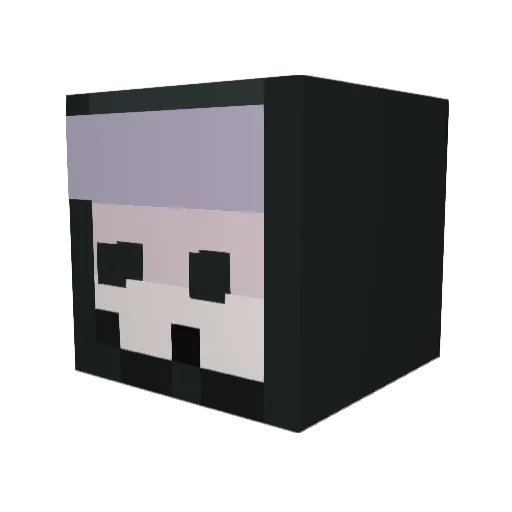 BIGTANDJ Minecraft avatar head, 3D render
