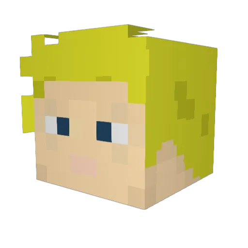 BIGTHIRSTYBOY Minecraft avatar head, 3D render