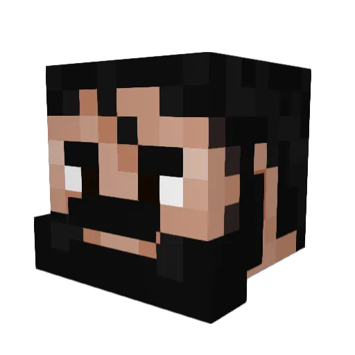 BIGTOW99 Minecraft avatar head, 3D render