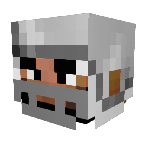 BIGVICK95 Minecraft avatar head, 3D render