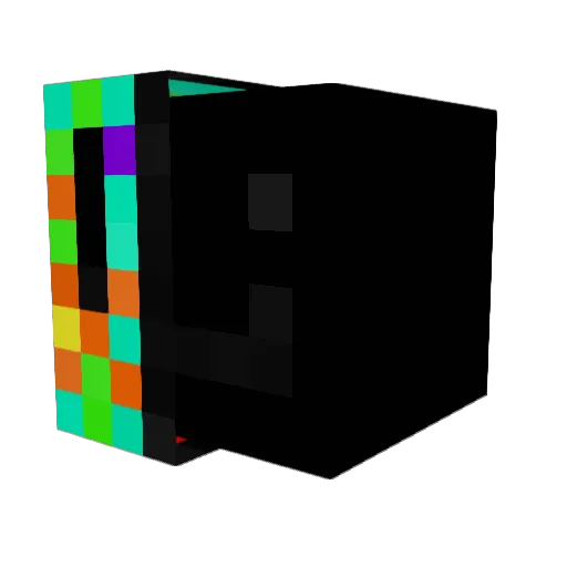 BIGZAM1 Minecraft avatar head, 3D render