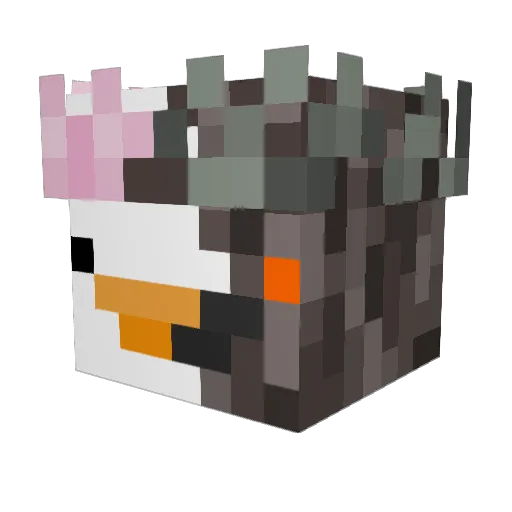 BIG_BIGGY_ Minecraft avatar head, 3D render