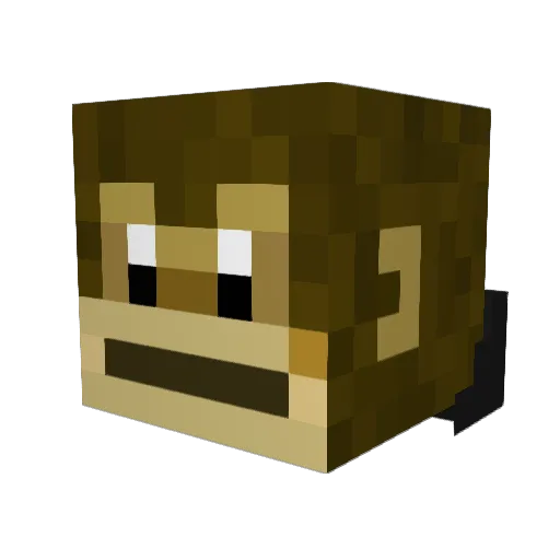 BIG_ELM Minecraft avatar head, 3D render