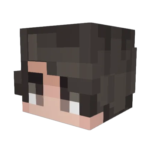 BIG_ENERGY_ Minecraft avatar head, 3D render