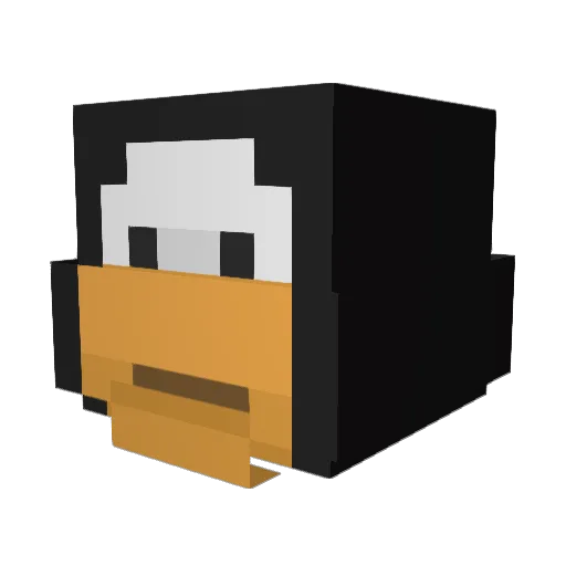 BIG_MAN_N3D_ Minecraft avatar head, 3D render