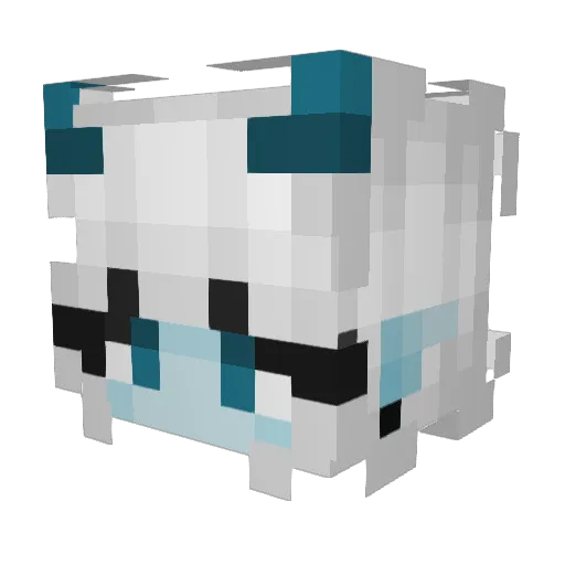 BIG_NOODLES Minecraft avatar head, 3D render