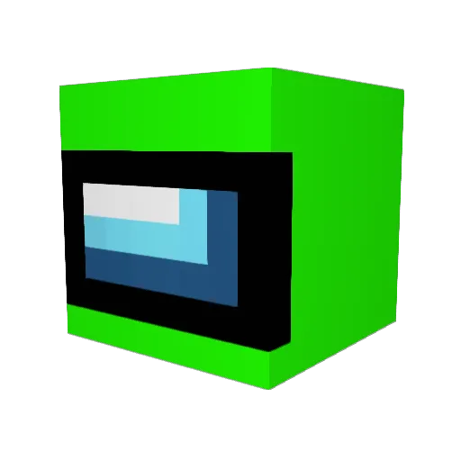 BIG__e_42 Minecraft avatar head, 3D render