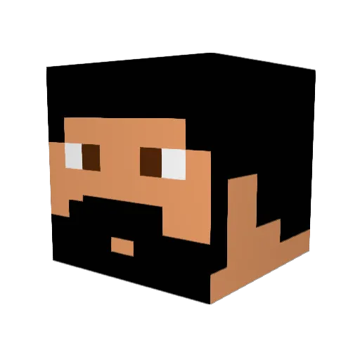BIGboyrubanios Minecraft avatar head, 3D render