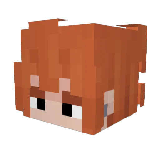 BIHGO Minecraft avatar head, 3D render