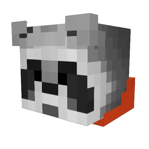 BILLEIGH Minecraft avatar head, 3D render