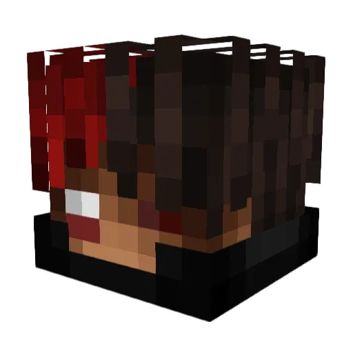 BIMOUD Minecraft avatar head, 3D render