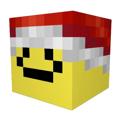 BINODs Minecraft avatar head, 3D render