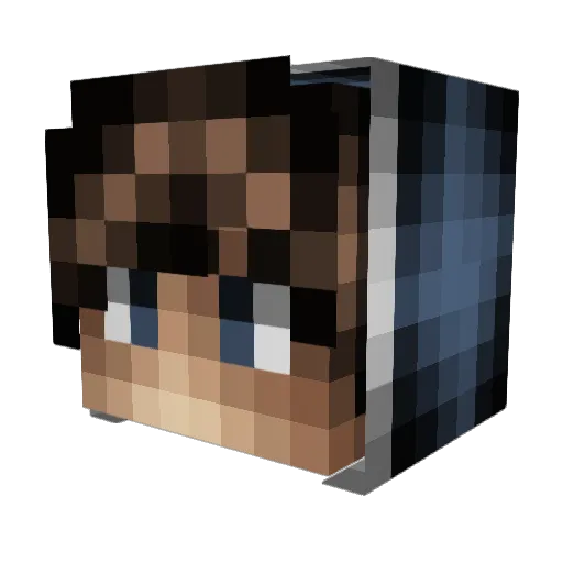 BISCA__ Minecraft avatar head, 3D render