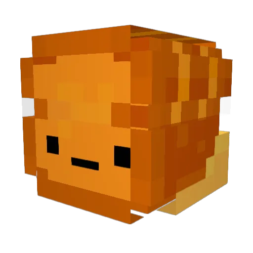 BISQIT1 Minecraft avatar head, 3D render