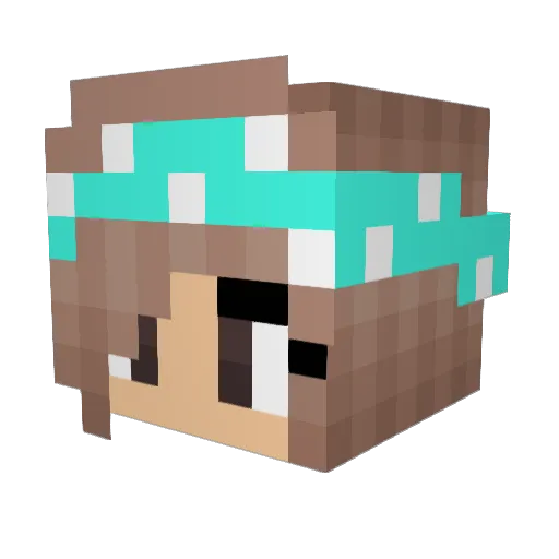 BIg_Barah Minecraft avatar head, 3D render