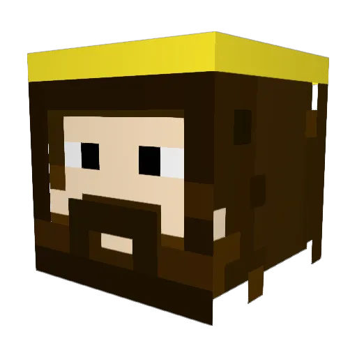 BInsi90 Minecraft avatar head, 3D render
