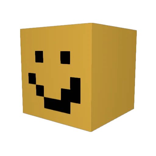 BIqPa Minecraft avatar head, 3D render