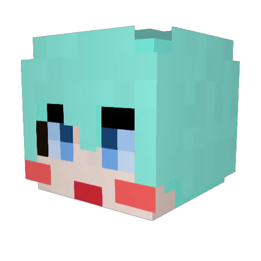 BJCroel Minecraft avatar head, 3D render