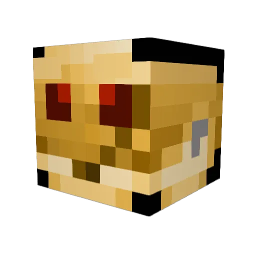 BJKsfsa Minecraft avatar head, 3D render