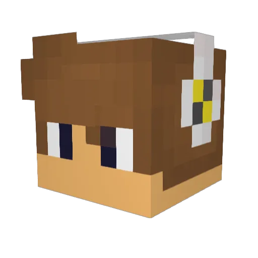 BJM123 Minecraft avatar head, 3D render