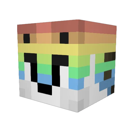 BJMaster69 Minecraft avatar head, 3D render