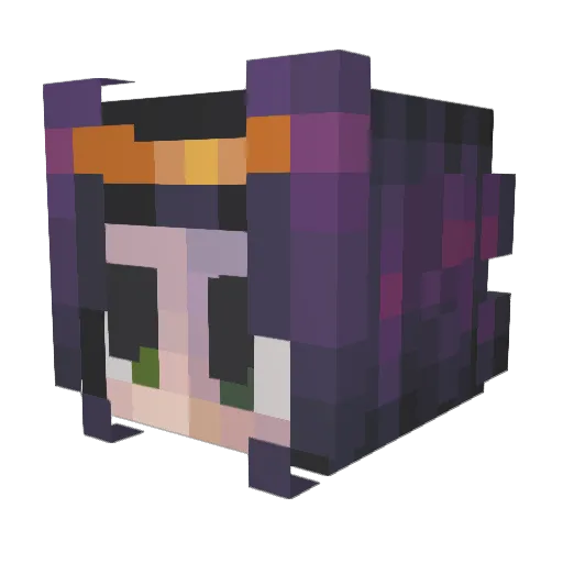 BJ_Crand Minecraft avatar head, 3D render