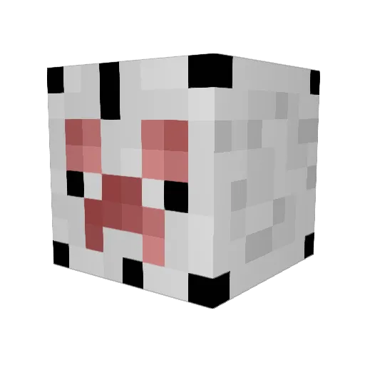 BJeror Minecraft avatar head, 3D render