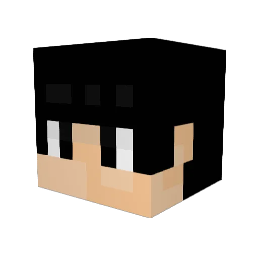 BJhobak Minecraft avatar head, 3D render