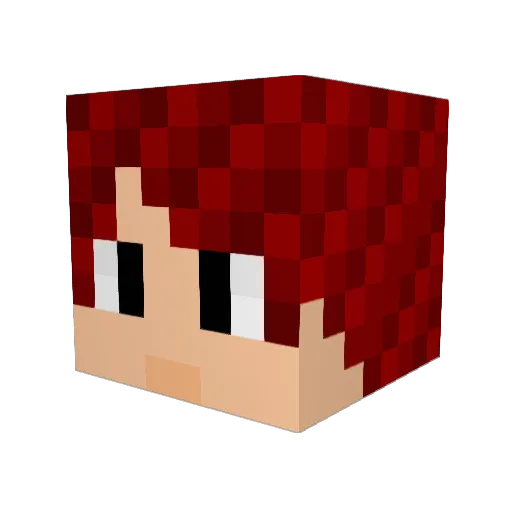 BJjun Minecraft avatar head, 3D render